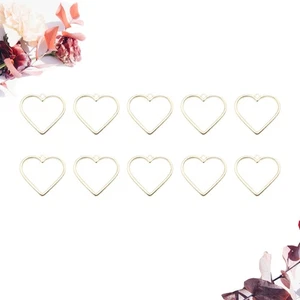 10 Pcs Ladies Jewellery Girls' Necklaces Accessories Loving Heart Pendant - Picture 1 of 8