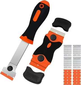 DEKEones Razor Blade Scraper 2PCS with 30 Extra Blades for Glass & Windshield - Picture 1 of 5