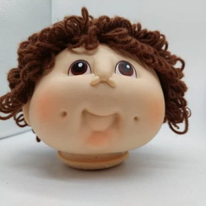 Original Puppe Baby Kopf braune Haare braune Augen 1984 Martha Nelson Thomas LESEN - Bild 1 von 12