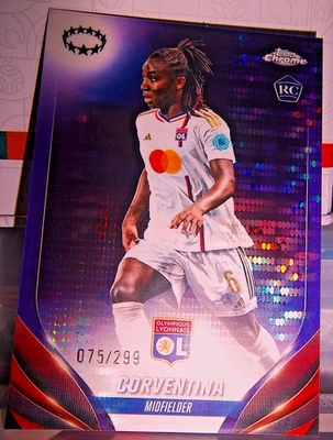 CORVENTINA - Purple Pulsar /299 - 2023-24 TOPPS CHROME UEFA WOMEN’S CHAMPIONS - Imagen 1 de 2