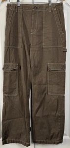 REFORMATION Jeans Rayne High Rise Utility Cargo Pants Womens Cocoa Brown 29 NWOT - Picture 1 of 11