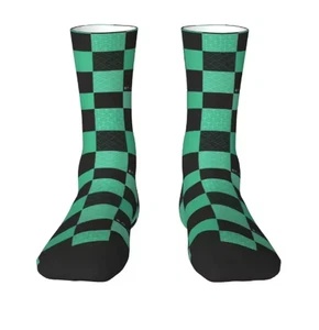 Tanjiro Kamado Demon Slayer Unisex Crew Socks Cosplay Nezuko Zenitsu - Picture 1 of 2