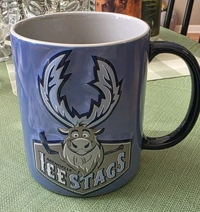 Disney Parks Frozen Sven "Arendelle Ice Stags" Keramik Kaffeebecher 3D geprägt - Bild 1 von 4