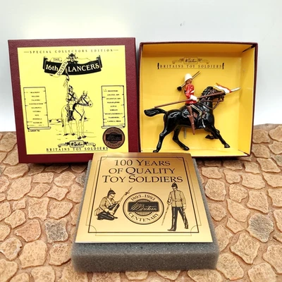 Britains 8819 The Queen's 16th Lancers Lead Figure Special Collectors Edition - Image 1 of 4