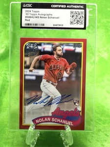 Nolan Schanuel /25 RC AU - 2024 Topps Autograph RC #89BA2-NS Los Angeles Angels - Picture 1 of 10