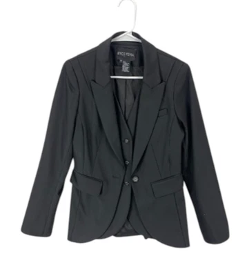 Etcetera Blazer Jacket Women’s Size 8 Black Lined Career Evening Preppy - Image 1 of 4