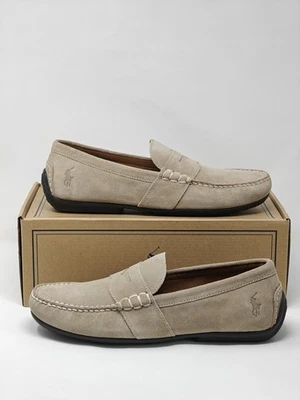 Polo Ralph Lauren Mocasines Beige Gamuza Drivers UK 10 US 11 EU 44 2291G Foto 1 de 4