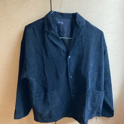 Muji Labo вельветовый свет куртка черный мужской S/M - Изображение 1 из 4