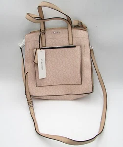 Calvin Klein Faux Pink Leather Hadley Adjustable Crossbody Handbag Purse NWT - Picture 1 of 13