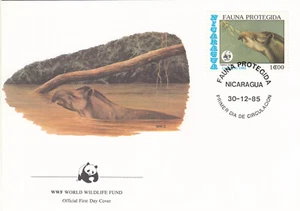 (141040) Tapir WWF Nicaragua FDC #1 1985 - Picture 1 of 1