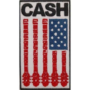 JOHNNY CASH Iron-On Standard Patch: FLAG: Official Licenced Merch fan gift - Bild 1 von 6