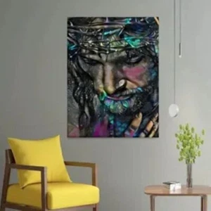 PRINT - Inspirational Jesus Christ Thorn-Crowned Head - 30X40cm - ready to frame - Picture 1 of 1