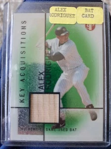 Alex Rodriguez GU Bat Green Foil 2004 Topps Pristine Key Acquisitions Yankees - Picture 1 of 1