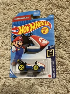 Hot Wheels Standard Kart Mariokart rot #166 166/250 2021 HW Screen Time 8/10 - Bild 1 von 4