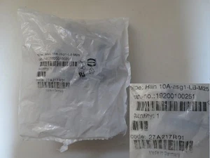 Harting Han 10A-asg1-LB-M25 Sockelgehäuse 19200100251 30-3 #3475 - Picture 1 of 1
