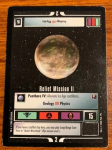 1998 Decipher Star Trek Starter Deck II Relief Mission II Used Free Shipping - Picture 1 of 2