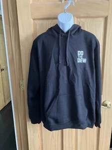 District Men’s XL Mountain Dew Logo Long Sleeve Pocket Hoodie NWOT - Picture 1 of 8