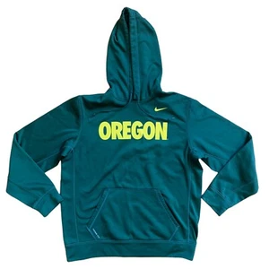 Nike Oregon Ducks Team Issued Hooded Sweatshirt Hoodie Therma Fit Size Large - Picture 1 of 2