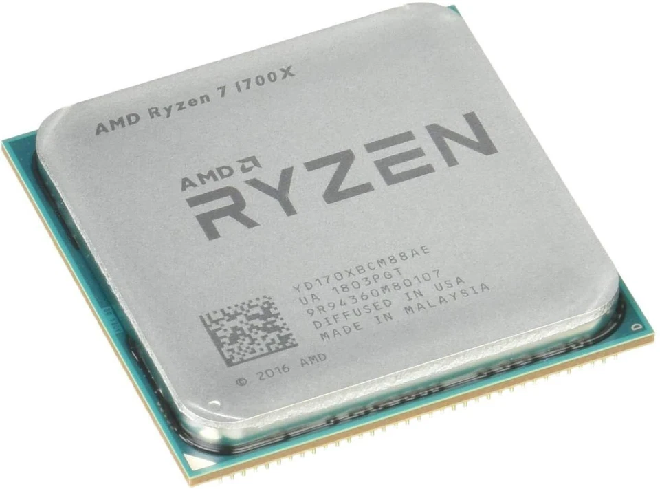 AMD Ryzen 7 1700X CPU R7 3,4 GHz Processor 8 Cores 16MB Socket AM4 Max 3,8GHz - Image 1 of 3