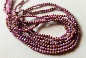 2.5 mm Charoite Faceted Rondelles Natural charoite Beads For Necklace charoite