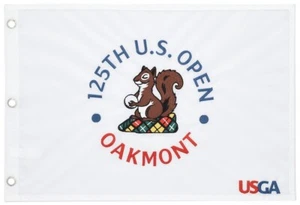 Official 2025 US Open Oakmont Country Club Embroidered Golf Pin Flag 🔥 ⛳️ - Picture 1 of 2