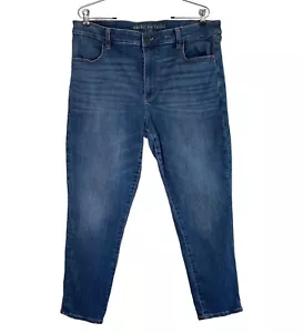American Eagle Womens Jeans Size 18 Long Hi-Rise Jegging Crop Stretch Repair - Picture 1 of 16