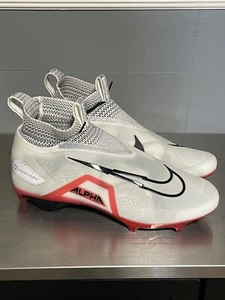 Size 16 Nike Alpha Menace Elite 3 White Black Red CT6648-103 Football Cleats - Picture 1 of 8