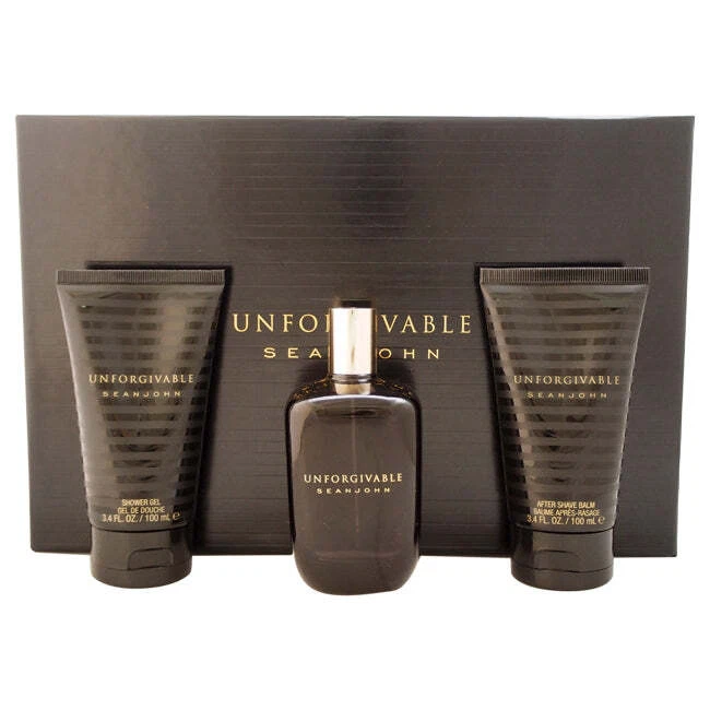 Unforgivable de Sean John para hombres - Juego de regalo de 3 piezas 4,2 oz eau de parfum spray, espectáculo de 3,4 oz... Foto 1 de 1