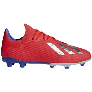 Adidas X 18.3 Tacchetti Calcio Uomo Rosso/Argento BX 23 - Foto 1 di 4