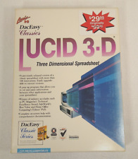 Lucid 3-D 1989 DacEasy Classics for IBM PC Compatibles 5 1/4 Diskette RARE