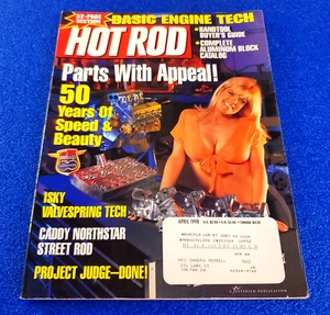 HOT ROD: PARTS WITH APPEAL! 50 YEARS OF SPEED & BEAUTY APRIL 1998 MAGAZINE - Picture 1 of 4