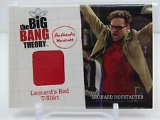 LEANORD HOFSTADTER 2012 THE BIG BANG THEORY RED T-SHIRT RELIC!