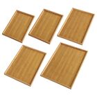Bamboo Rectangular Serving Tray Tableware Food Tray for Kitchen Party Tea Bar