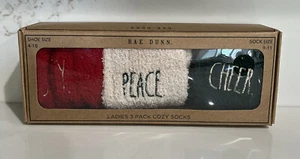 Rae Dunn Ladies 3 Pack Christmas Cozy Socks - Picture 1 of 3