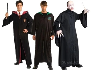 Licensed ADULT HARRY POTTER or SLYTHERIN or VOLDEMORT Robes Fancy Dress Costume  - Picture 1 of 5