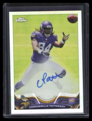 2013 Topps Chrome Autographs Refractor Cordarrelle Patterson Rookie Auto 52/150 - Image 1 of 2