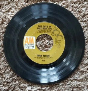 Herb Alpert This Guy's In Love With You A Quiet Tear 45 Vinyl - Picture 1 of 4