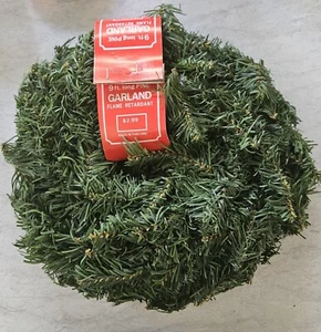 9 Ft Christmas Artificial Pine Garland Ornament Holiday Decor ~Qty 1 - Picture 1 of 1