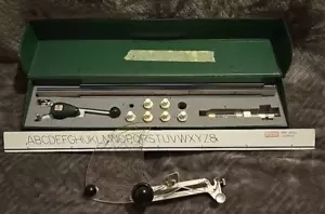 Faber Castell Radiograph Lettering Templates Scribers Vintage LOT SEE PHOTOS - Picture 1 of 8