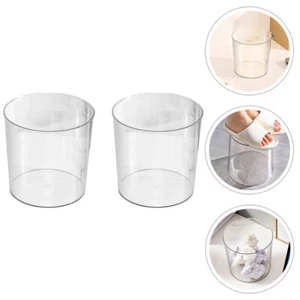 2 Pcs Large Trash Can Kitchen Waste Basket Cans for Bathroom Office - Picture 1 of 12
