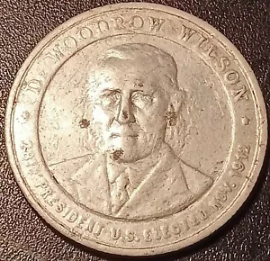 Etats-Unis - Woodrow Wilson - médaille calendrier perpétuel 1912 !! - Imagen 1 de 2