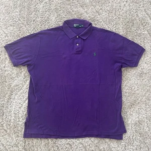 Polo by Ralph Lauren Poloshirt Herren Gr. XXL Lila Pony Rugby Freizeit Preppy - Bild 1 von 7