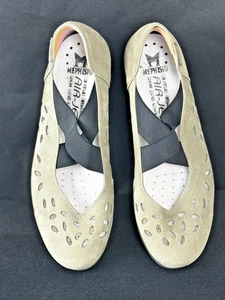 MEPHISTO Karla Perf Womens Sz 7 Slip On Casual Shoes Light Gray /Green color - Picture 1 of 11