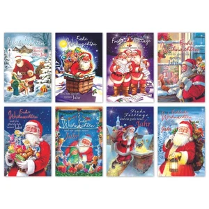 Navidad - 100 Tarjetas de Felicitación - PVP: 125€ - Formato 11,5 x 17 cm, 8 Motivos - Imagen 1 de 1