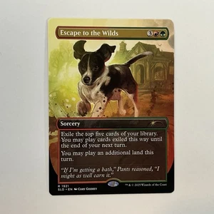 MTG Escape To The Wilds (1921) *Non-Foil* SECRET LAIR: Dogs & Cats MT/NM Cmb Shp - Picture 1 of 2