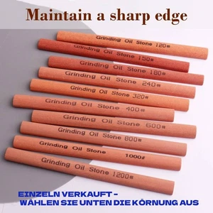 Weißer Korund Schleifstein 150mm, Halbrund, Körnung #120-1200 Abziehstein - Bild 1 von 24