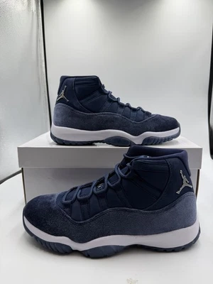 Nike Air Jordan 11 Retro Sneakers Midnight Navy Velvet Retro Trainers Women 9.5 - Image 1 of 4