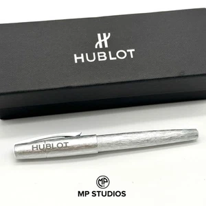 Hublot Brushed Steel Signature Rollerball Pen - AD VIP Gift - Picture 1 of 7