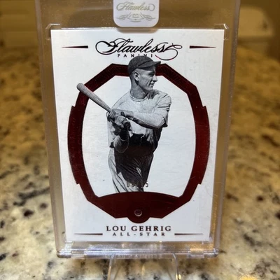 2017 Panini Flawless “Ruby” Lou Gehrig All-Star 15/08 #87 - Imagem 1 de 4