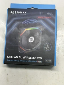 LIAN LI 12RSL1W1B WHITE UNI FAN SL Wireless 120 Reverse Blade PC Case Fa (46671) - Picture 1 of 5